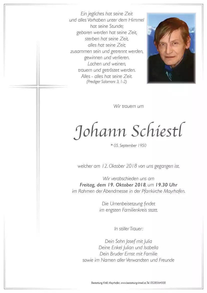 Parte von Johann Schiestl